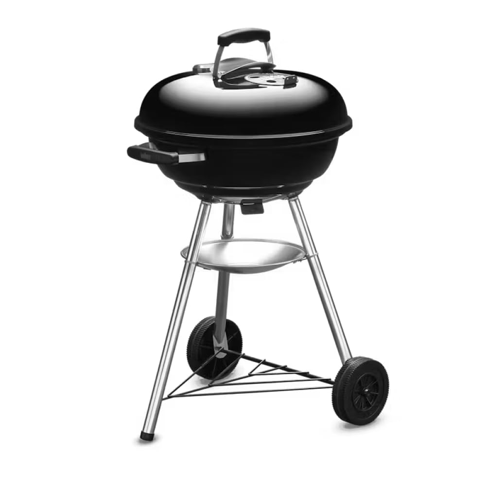 Weber 47Cm Compact Grill W/Therm Charcoal Black Asia