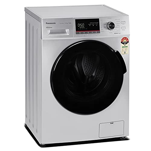 Panasonic 7 kg 5 Star Inverter Fully Automatic Front Loading Washing Machine (NA-147MF1L01, Silver)