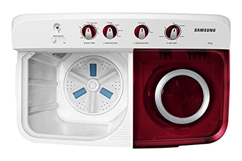 Samsung 9.5kg Semi Automatic Top Loading Washing Machine (WT95A4200RR, Red)