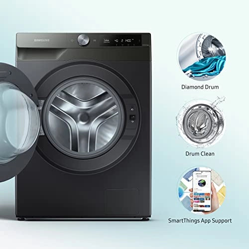 Samsung 9 Kg 5 Star Wi-Fi Inverter Fully-Automatic Front Loading Washing Machine (WW90T604DLN1TL, Inox, In-Built Heater)