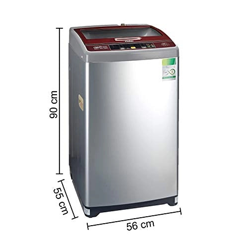 Haier 6.5 kg Fully-Automatic Top Loading Washing Machine (HWM65-707NZP, Silver Grey)