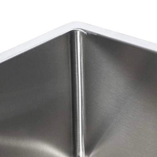 FRANKE BXX 210/110-46 3 1/2 Kitchen Sink, Silver, Steel Finish