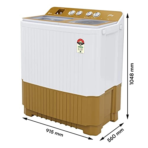 Godrej AXIS 10 Kg 5 star Semi-Automatic Top Loading Washing Machine ( WSAXIS VX 100 5.0 TB3 ROGD, Royal Gold)
