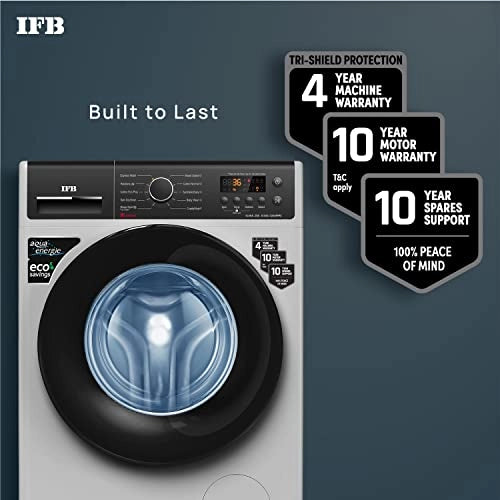 IFB 6.5 Kg 5 Star Front Load Washing Machine 2X Power Dual Steam (ELENA ZSS 6510, Silver & Black, Hard Water Wash)