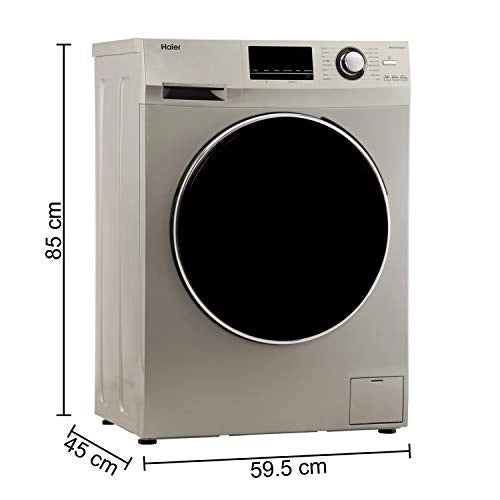 Haier 6.5 Kg Inverter Fully-Automatic Front Loading Washing Machine (HW65-IM10636TNZP, Titanium Grey)
