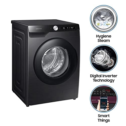 Samsung 8 Kg 5 Star AI Control & Wi-Fi, Fully-Automatic Front Loading Washing Machine (WW80T504DAB1TL, Digital Inverter)