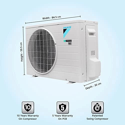Daikin 2.02 Ton 4 Star, Inverter Split AC (Copper, PM 2.5, 2022, FTKL71U, White)