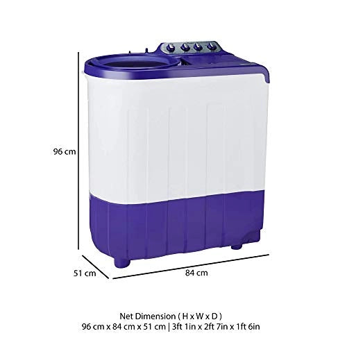 Whirlpool 8 kg 5 Star Semi-Automatic Top Load Washing Machine (ACE SUPER SOAK 8.0, Coral Purple, Supersoak Technology)