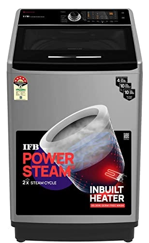 IFB 9.0 Kg 5 Star Top Load Washing Machine Aqua Conserve (TL-SLBS 9.0KG AQUA, Silver, Power Dual Steam, Inbuilt Heater)