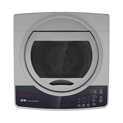 IFB 7.0 Kg 5 Star Top Load Washing Machine Aqua Conserve (TL-REGS 7.0KG AQUA, Medium Grey, 2X Power Dual Steam, Heater)
