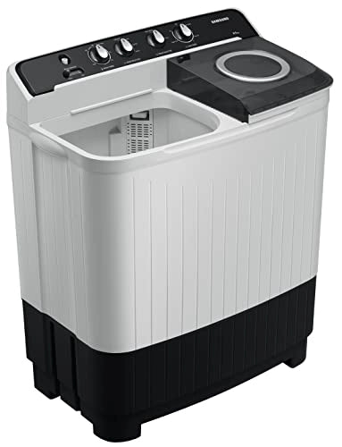 Samsung 8.5 kg 5 Star Semi-Automatic Top Loading Washing Machine (WT85B4200GG/TL, Light Grey, Air turbo drying)