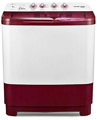 Voltas Beko 7 kg Semi-Automatic Top Loading Washing Machine (WTT70DBRT,Burgundy) 2020
