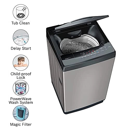 Bosch 6.5 kg 5 Star Top Loader Washing Machine Dark Silver WOE654D1IN