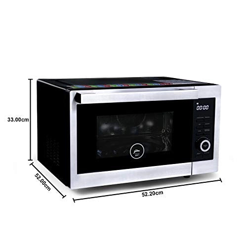 Godrej 33 L Convection Microwave Oven (GME 733 CM1 SM, Silver Mist) (52141502SD00099)