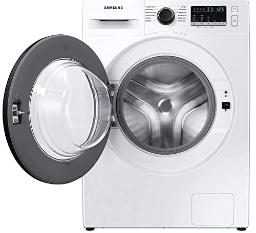 Samsung 8 Kg 5 Star Inverter, Hygiene Steam Fully-Automatic Front Loading Washing Machine (WW80T4040CE1TL, White)