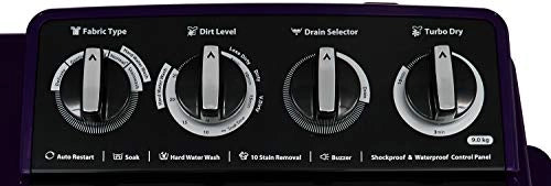 Whirlpool 9 Kg Semi-Automatic Top Loading Washing Machine (ACE XL 9.0, Royal Purple, 3D Scrub Technology)