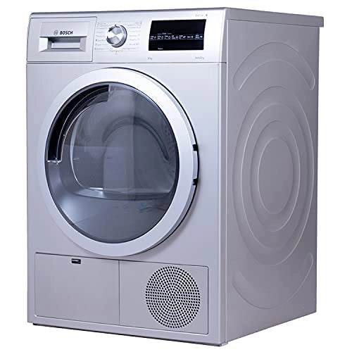 Bosch 8 kg Fully Automatic Condenser Tumble Dryer WTG8640SIN, Silver, Inbuilt Heater)