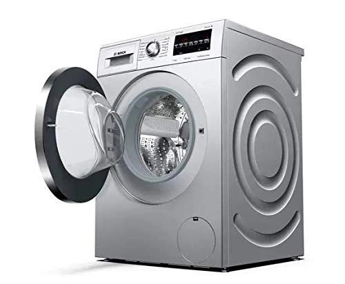 Bosch 7.5 kg Fully Automatic Front Loading Washing Machine (WAJ2846IIN, Silver, Inbuilt Heater)