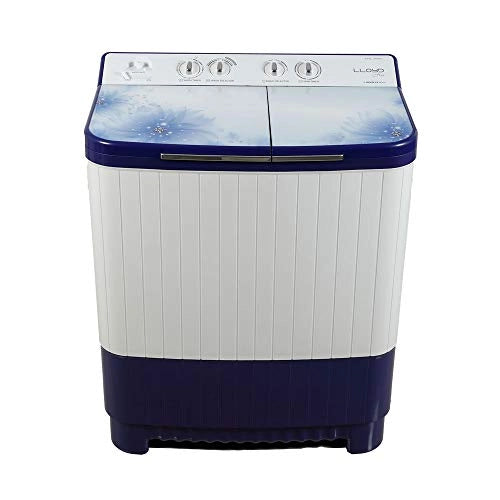 Lloyd 8 kg Semi Automatic Top Load Washing Machine (LWMS80BT1, Blue)