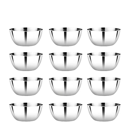 Vinod Stainless Steel Two Tone Bowl Set - 12 pieces, 200ml
