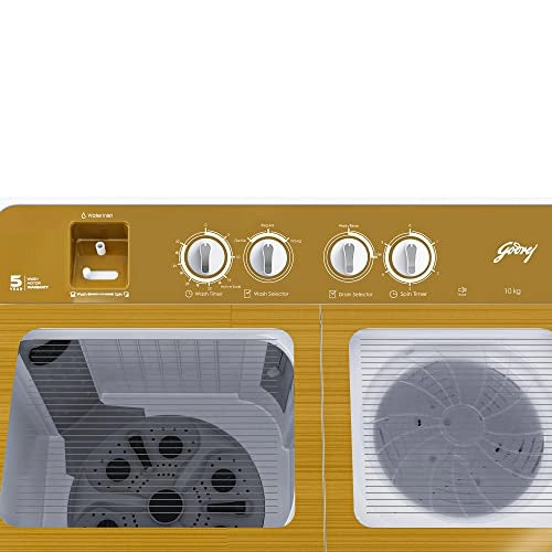 Godrej AXIS 10 Kg 5 star Semi-Automatic Top Loading Washing Machine ( WSAXIS VX 100 5.0 TB3 ROGD, Royal Gold)