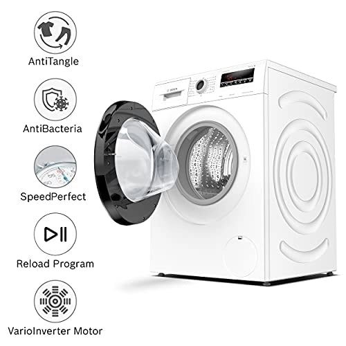 Bosch 8 kg 5 Star Inverter Touch Control Fully Automatic Front Loading Washing Machine with In- built Heater (WAJ2426MIN,White)
