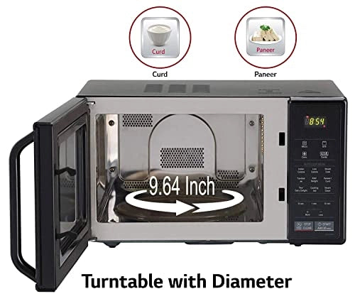 LG 21 L Convection Microwave Oven (MC2146BG, Glossy Black, With Starter Kit)
