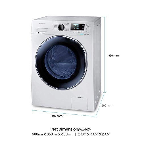 Samsung WD80J6410AS/TL Fully-automatic Front-loading Washing Machine (8 Kg, Silver)