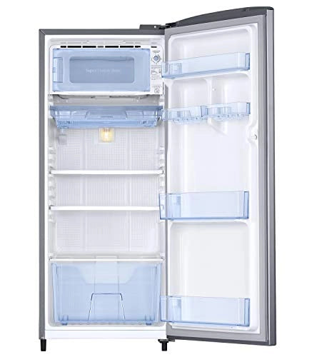 Samsung 192 L 2 Star with Inverter Single Door Refrigerator (RR20A2Y1BS8/NL, Silver, Elegant Inox)