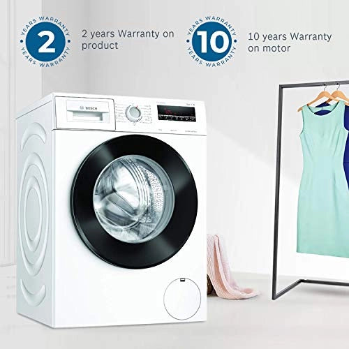Bosch 8 Kg Inverter Fully-Automatic Front Loading Washing Machine (WAJ24267IN, White)
