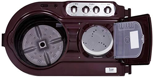 Whirlpool 8 Kg 5 Star Semi-Automatic Top Loading Washing Machine (ACE 8.0 TURBO DRY, Wine Dazzle)