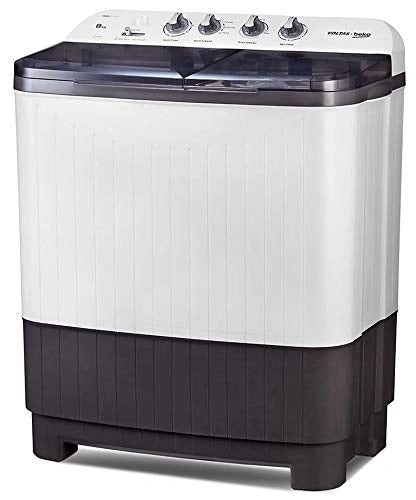 Voltas Beko 8 kg Semi-Automatic Top Loading Washing Machine (WTT80DGRT, Gray) 2020