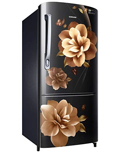 Samsung 192 L 3 Star inverter Direct Cool Single Door Refrigerator (RR20A272YCB/NL, Camellia Black)