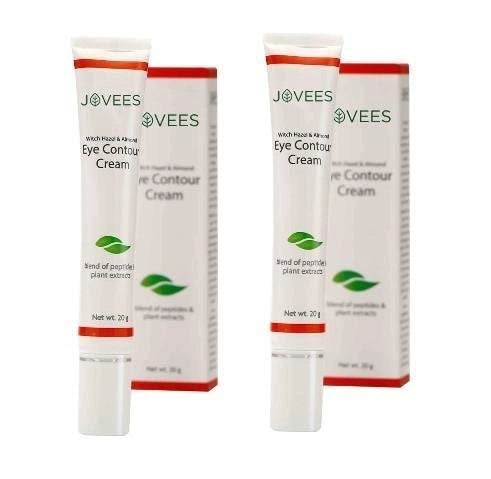 Jovees Eye Contour Cream with Hazel and Almond (20 g)-Pack of 2