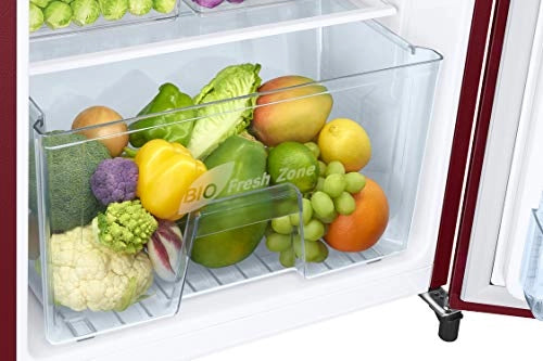 Samsung 192 L 1 Star Direct Cool Single Door Refrigerator (RR19A2YCA6R/NL, Mystic Overlay RED)