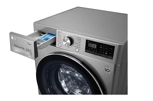 LG 9 கிலோ / 5 கிலோ இன்வெர்ட்டர் வைஃபை ஃப்ரண்ட் லோட் வாஷர் ட்ரையர் (FHD0905SWS, சில்வர் VCM, AI டைரக்ட் டிரைவ், நீராவியுடன் கூடிய வாஷர் ட்ரையர்)