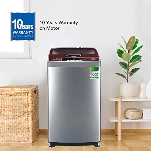 Haier 6.5 kg Fully-Automatic Top Loading Washing Machine (HWM65-707NZP, Silver Grey)