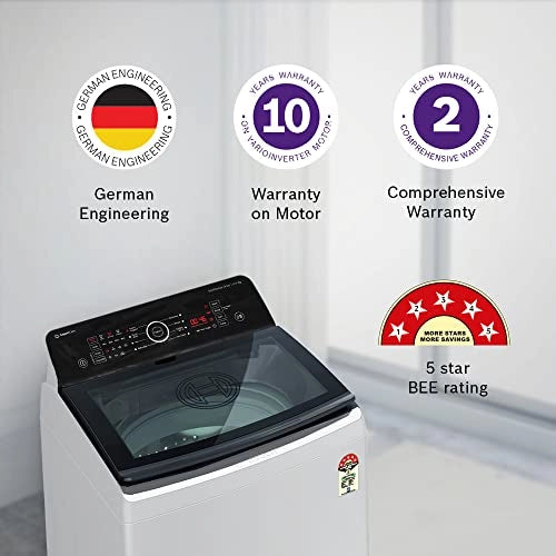 Bosch 7 Kg 5 Star Fully Automatic Top Load Washing MachineWOE701W0IN (White)
