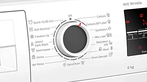 Bosch 6 Kg 1000 RPM Fully-Automatic Front Loading Washing Machine (WLJ2046WIN, White)