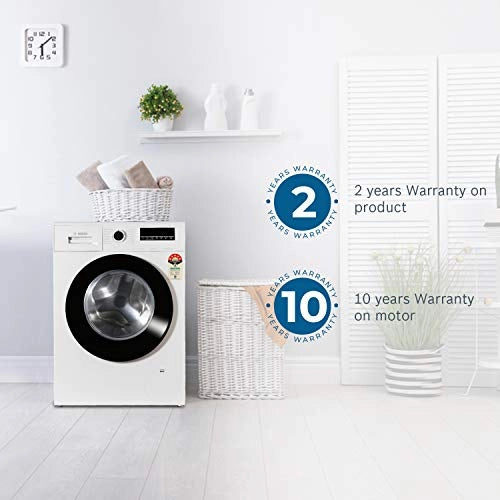 Bosch 8 Kg Inverter Fully-Automatic Front Loading Washing Machine (WAJ24267IN, White)