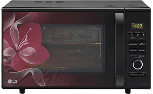 LG 28 L Charcoal Convection Microwave Oven (MJ2886BWUM, Floral, Diet Fry, With Starter Kit)