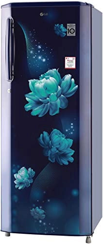 LG 270 L 3 Star Inverter Direct-Cool Single Door Refrigerator (GL-B281BBCX, Blue Charm, Moist 'N' FRESH)