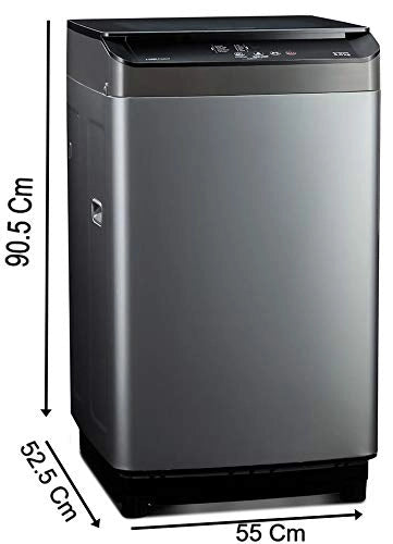 Voltas Beko 7.0 kg 5 Star Fully-Automatic Top Loading Washing Machine (WTL70UPGB, Gray) 2020