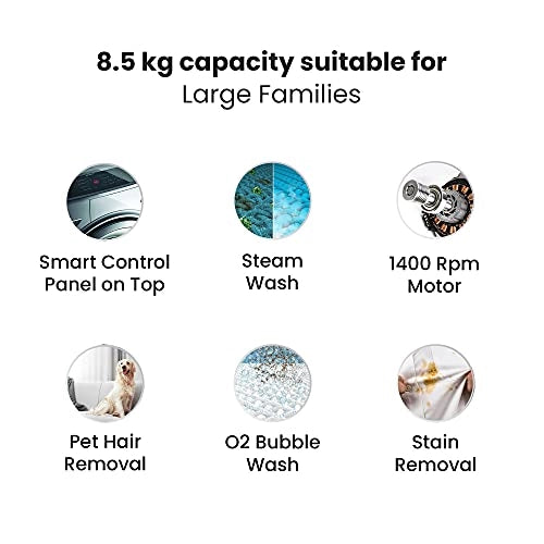 IFB 8.5 Kg Fully-Automatic Front Loading Washing Machine (Senator Smart Touch SX, Silver, Aqua Energie, 4D Wash)