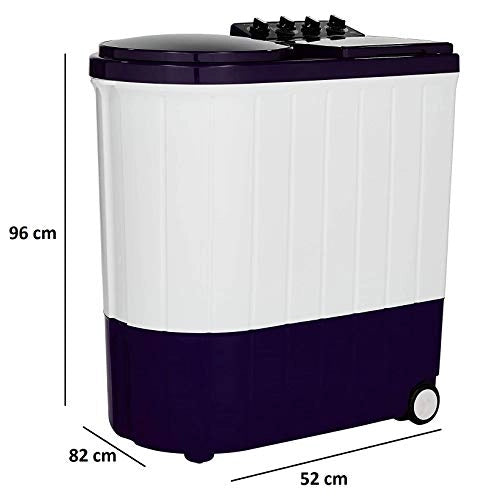 Whirlpool 9 Kg Semi-Automatic Top Loading Washing Machine (ACE XL 9.0, Royal Purple, 3D Scrub Technology)