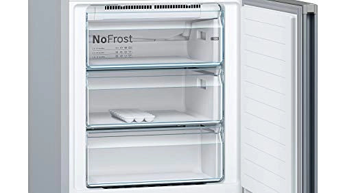 Bosch 415 L 2 Star (2020) Frost Free Double Door Refrigerator (KGN46XL40I, Stainless steel look, Bottom Freezer)