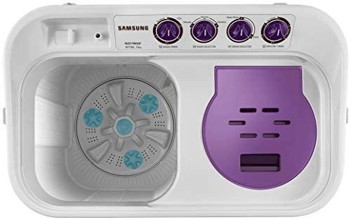 Samsung 7 Kg Inverter 5 star Semi-Automatic Top Loading Washing Machine (WT715QPNDMPXTL, Light Grey, Double storm tech)