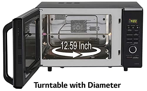 LG 28 L Charcoal Convection Microwave Oven (MJ2886BWUM, Floral, Diet Fry, With Starter Kit)