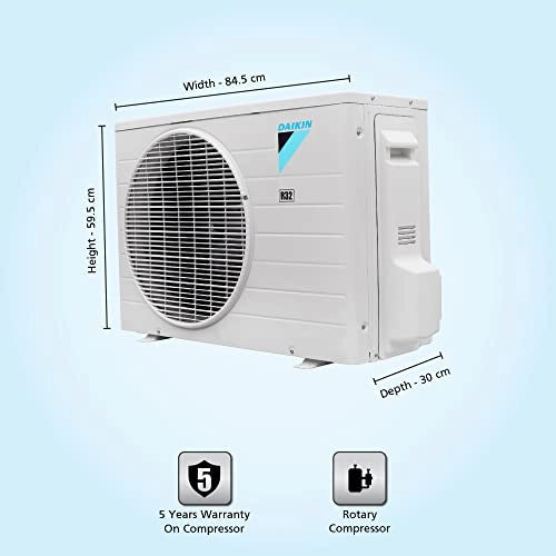Daikin 1.8 Ton 2 Star, Fixed Speed Split AC (Copper, Wipe clean flat panel, 2022, FTE60U, White)