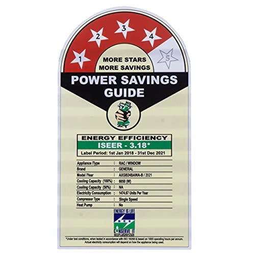 OGeneral AXGB24BAWA 1.7 Ton 4 Star Window AC (Copper, Clean Air Filter, 2021 White)